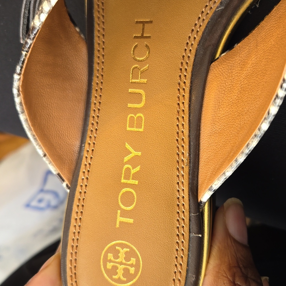 Tory Burch Black and Brown Sandals - Picture 10 of 10